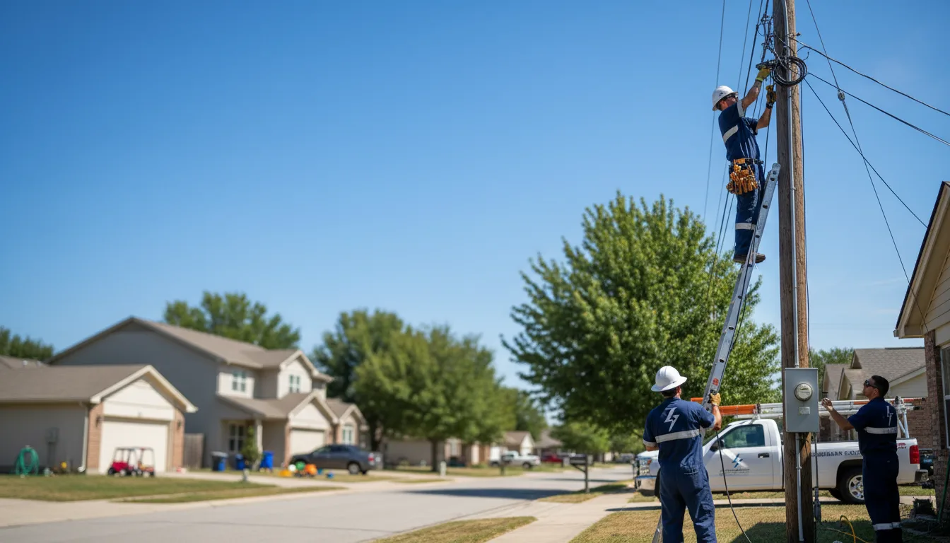 Residential electrician providing installation services in Milan, OH